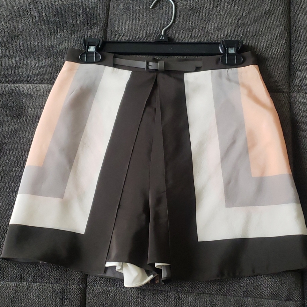 Skirt shorts multicolor short skirt halston